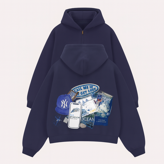 Metro Explorer Patchwork Hoodie