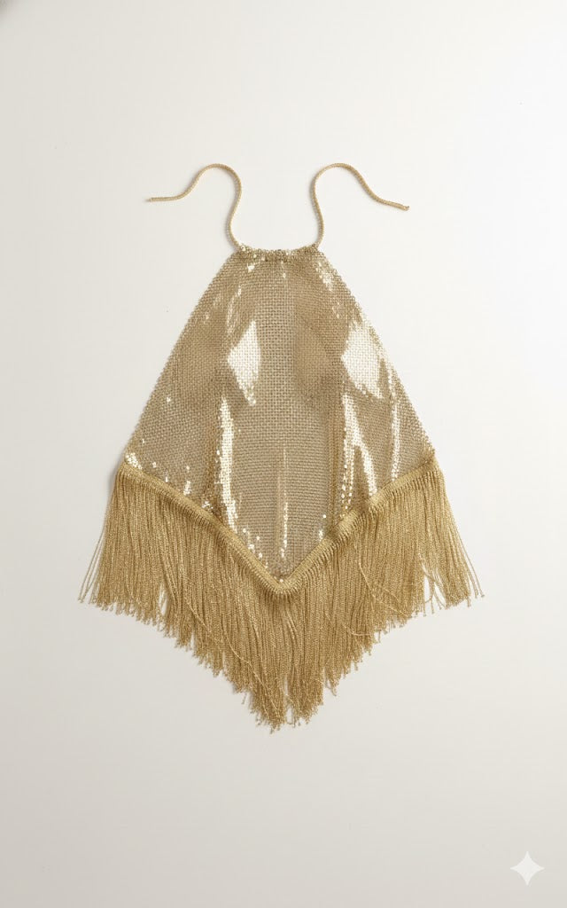 Gilded Fringe Halter