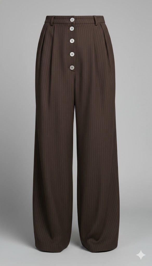 Espresso Pinstripe Trouser