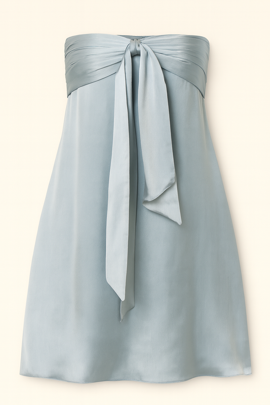 Silver Haze Strapless Dress