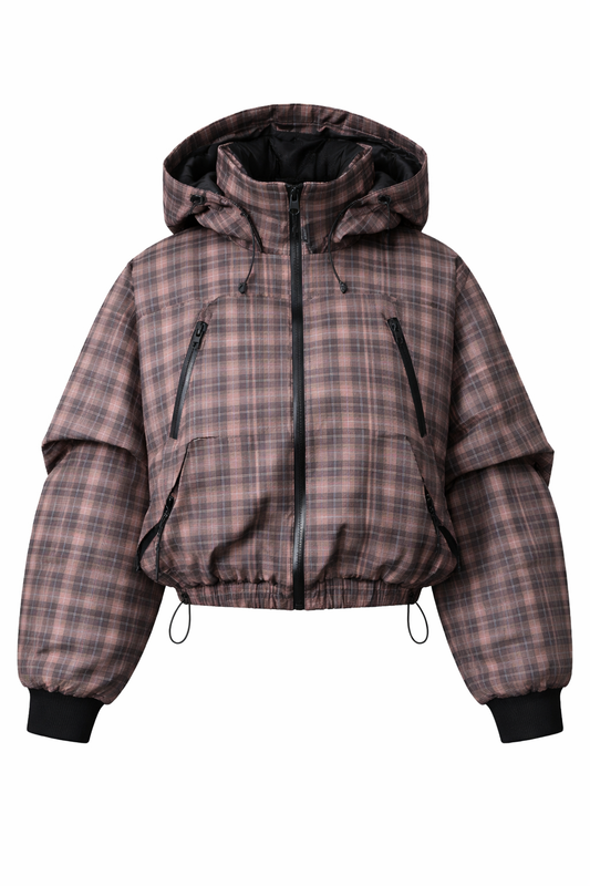 Urban Frost Plaid Puffer Jacket