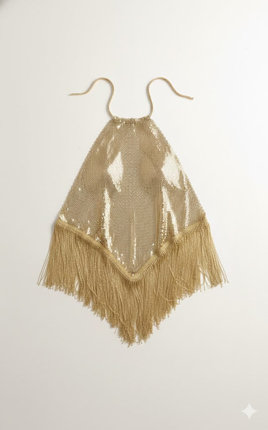 Gilded Fringe Halter