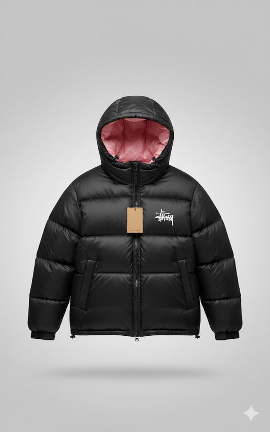 Insulated Puffer with Contrast Lining